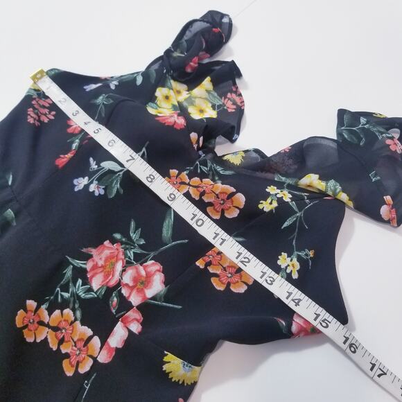 Forever 21 Multicolored Floral Print Ruffle Dress - Picture 6 of 10